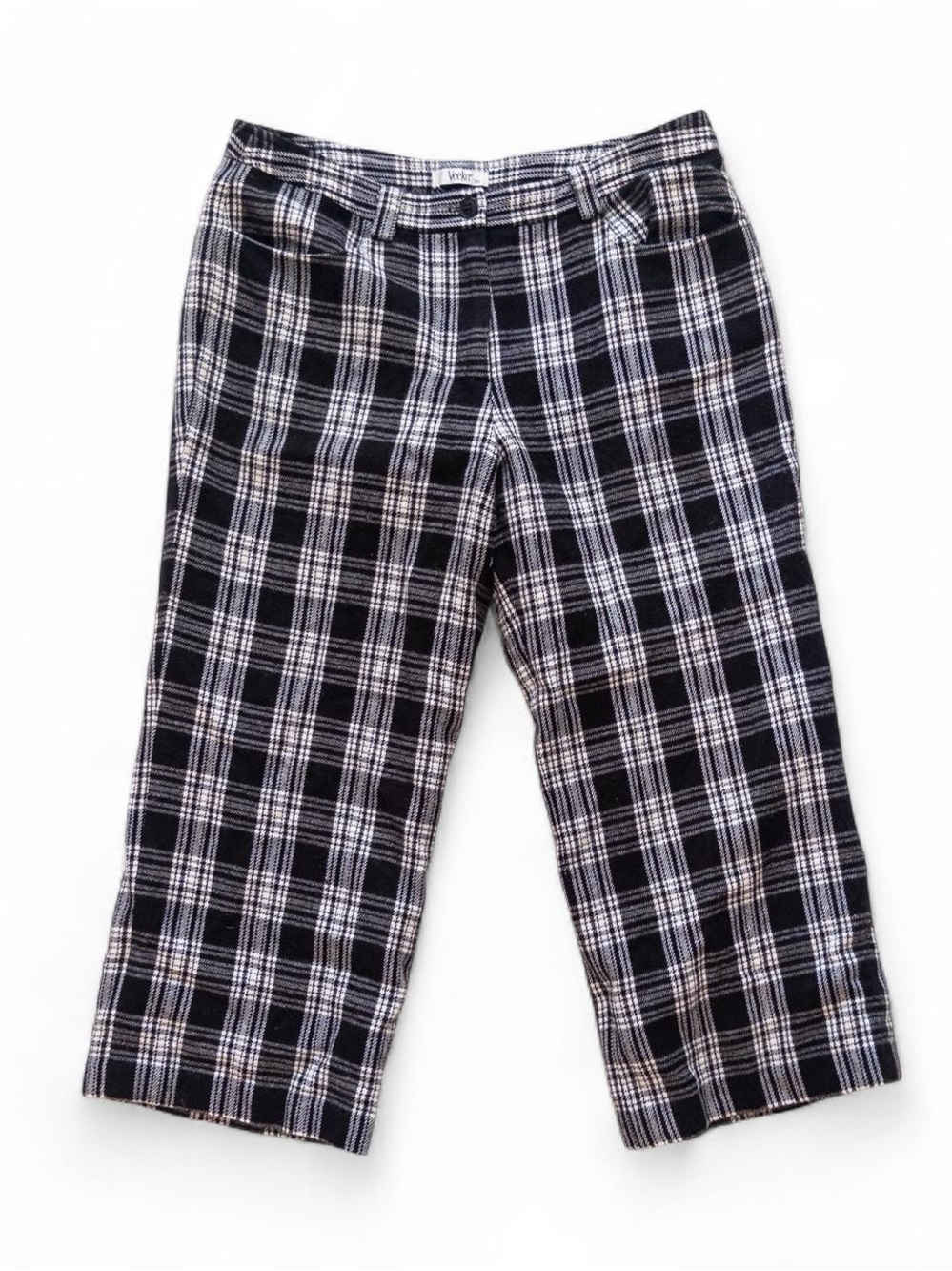 Veeko Vintage Wool Blend Plaid Cropped Pants Size 38 (Women’s 6-8)